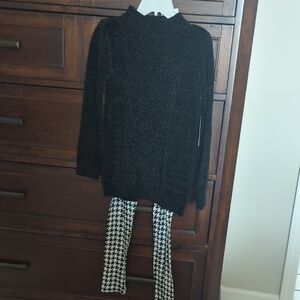 btween Black Chenille Turtleneck Sweater